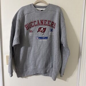 Vintage Starter Gray Tampa Bay Buccaneers Sweatshirt Central Division Men's XL